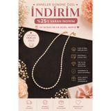 PORSE Sertifikalı 3 mm Gerçek Doğal İnci Kolye - Şık, Zamansız, Günlük Kullanım, Hediye, Minimalist