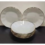 Porselen 12 Cm Altin Yaldiz 12'Li Çay Tabak 86909473921792