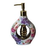 Porselen 500ml Sıvı Sabunluk Çiçekli k283