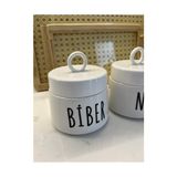 Porselen Baharatlık Kavanoz Takımı, 3 Parça, 400 ml - 0,5 x 7 cm