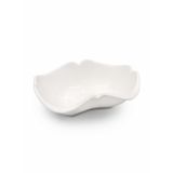 Porselen Beyaz Salata Kasesi, Çerezlik Şekerlik Lokumluk, 13x9x5 cm, Fransız Tarz, Şık ve Modern Tasarım, 1 Adet