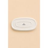 Porselen Diyarı Perla 2'li 25 cm Oval Beyaz Kayık Tabak Kahvaltılık & Mezelik & Sunum Tabağı