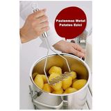 Porselen Diyarı Pratik 24 cm Çelik Pastanlamz Patates Ezici Püre Yapıcı