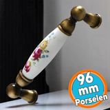 Porselen Eskitme Antik Sarı 96 Mm Mobilya Mutfak Çekmece Dolap Kulpu Kulbu Kulpları