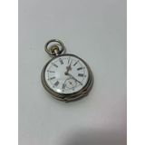 Porselen Kadran Gümüş Kurmalı Cep Saati 46Mm 2.El