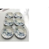 Porselen Kuşlu Çay Tabağı 10CM 6’lı