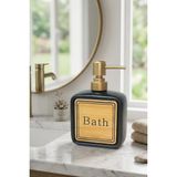 Porselen Sıvı Sabunluk 350ml Bath Siyah 48392