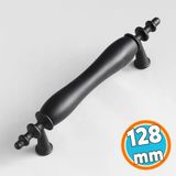Porselen Siyah 128 mm Kulpları Mobilya Mutfak Kulplar Dolabı Çekmece Kulbu Dolap Kapak Kulpu