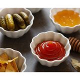 Porselen Sunum Kasesi, 6 Parçalı Set Tatlı, Çerez, Sos, Salata Kasesi Seti, ve Birçok Amaç Için Şık Dekoratif Kase 6 Adet - standart