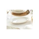 porselenden Modern Gold Altın 2li 25 Cm Porselen Orta Boy Krem Kayık Sunum Tabağı Servis Seti
