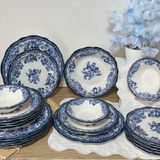 Porser 6 Kişilik 24 Parça Vintage Porselen Yemek Takımı