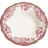 Porser Porselen Velour Maroon Fulya Bowl Kase 26CM Tekli - Çok Renkli