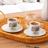Porsima 08 Porselen 12 Parça Türk Kahve Fincan Takımı 90ml
