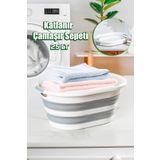 Porsima 1065 Akordiyon Katlanır Sepet Katlanabilir Çamaşır Sepeti Orta Boy Katlanır Çamaşır Sepeti 25 LT