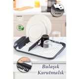 Porsima 1213 Bulaşık Sepeti Bulaşıklık Tezgah Üstü Kurutmalık Mat