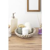 Porsima 15294 Çok Amaçlı Yuvarlak Dekoratif Hasır Sepet Düzenleyici Organizer Ekmeklik