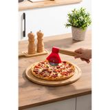 Porsima 1566 Ahşap Saplı Hamur Börek Kesme Bıçağı Pizza Kesici Dilimleyici Rulet