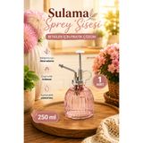 Porsima 15731 Pembe Vintage Cam Bitki Sulama Şişesi Oda Kokusu Dağıtıcı Çok Amaçlı Boş Sprey Şişe 250 ml