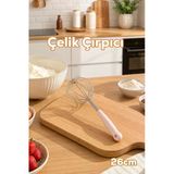 Porsima 1876 Paslanmaz Çelik Çırpıcı Pratik Karıştırıcı Çırpma Teli 26Cm