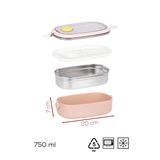 Porsima 3114 Stainless Steel Vakumlu Lunch Box Sefer Tası Pembe