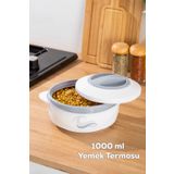 Porsima 3149 1000 mL Yemek Termosu - Sızdırmaz Kilitlenebilir Kapak Paslanmaz Çelik Sefer Tası
