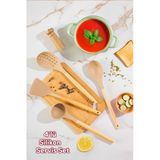 Porsima 3167 Bambu Silikon 4 Parça Servis Takımı Seti Kapicino Diğer