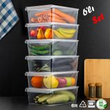 Porsima 3184 6 Adet Kapaklı Dolap Ve Buzdolabı İçi Düzenleyici 6l ŞEFFAF