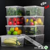 Porsima 3185 9 Parça Kapaklı Buzdolabı Saklama Kabı 8 Litre Şeffaf Tasarım ile Yer Tasarrufu Sağlar