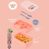 Porsima 3199 Sosluklu 2 Katlı Beslenme Çantası Lunch Box Somon