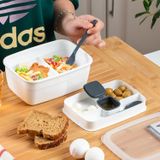 Porsima 3200 Vakumlu 2 Katlı Lunch Box - Sefer Tası 1200 Ml Beyaz