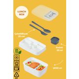 Porsima 3200 Vakumlu Kendinden Kaşık Çatallı Sosluklu Bölmeli Beslenme Çantası-2 Katlı Lunch Box-Sefer Tası