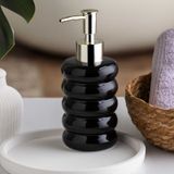 Porsima 3204 Seramik Tezgah Üstü Banyo Mutfak Lavabo Sıvı Sabunluk 275 ML Siyah