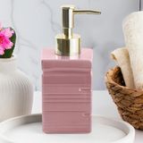 Porsima 3206 Seramik Sıvı Sabunluk - Tezgah Üstü Banyo Mutfak Lavabo Sabunluğu - 275 Cc Pudra