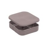Porsima 34008 Silikon 3 Bölmeli Beslenme Kabı Antrasit 14*16CM