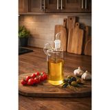 Porsima 408 Kare Borosilikat Cam Yağdanlık Yağlık Sirkelik 400ML - 1 adet