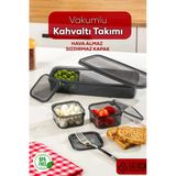 Porsima 4369 FreshLock Vakumlu Kahvaltılık Çok Amaçlı Saklama Kabı Kahvaltı Seti