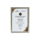 Porsima 4409 Gümüş Ahşap Modern Dekoratif Cam Fotoğraf Çerçevesi Masa Duvar Fotoğraf Çerçevesi 21x29,7cm