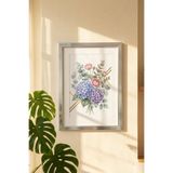 Porsima 4409 Gümüş Modern Dekoratif Cam Fotoğraf Çerçevesi Masa Duvar Fotoğraf Çerçevesi 21x29,7cm