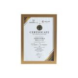 Porsima 4410 Altın Ahşap Modern Dekoratif Cam Fotoğraf Çerçevesi Masa Duvar Fotoğraf Çerçevesi 21x29,7cm