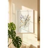 Porsima 4411 Beyaz Modern Dekoratif Cam Fotoğraf Çerçevesi Masa Duvar Fotoğraf Çerçevesi 21x29,7cm