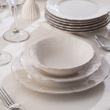 Porsima 4431 Tiffany Platin Yaldızlı Yemek Takımı 24 Parça 6 Kişilik Yemek Seti