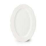 Porsima 4452 Yonca Porselen Kayık Tabak Seti - Oval Kahvaltılık Sunumluk Seti 30cm 2 Adet
