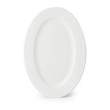 Porsima 4456 Burçak Porselen Kayık Tabak Seti - Oval Kahvaltılık Sunumluk Seti 30cm 2 Adet