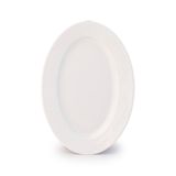 Porsima 4459 Burçak Porselen Kayık Tabak Seti - Oval Kahvaltılık Sunumluk Seti 25cm 2 Adet