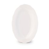 Porsima 4461 Gonca Porselen Kayık Tabak Seti - Oval Kahvaltılık Sunumluk Seti 25cm 2 Adet