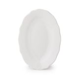 Porsima 4462 Gonca Porselen Kayık Tabak Seti - Oval Kahvaltılık Sunumluk Seti 20cm 2 Adet