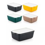 Porsima 4515 Mix Still Box 4'Lü Kapaklı Saklama Kabı Seti 3 Litre – Çok Amaçlı Renkli Kiler, Buzdolabı Ve Dolap İçi Organizer Kutusu