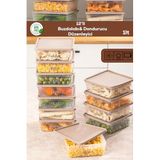 Porsima 5308 12li Buzdolabı ve Difriz Düzenleyici Organizer Mikrodalga Derin Dondurucu Buzluk Saklama Kabı