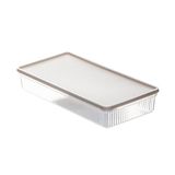 Porsima 5310 8li Buzdolabı Organizeri Mikrodalga Ve Derin Dondurucu Buzluk Bakliyat Saklama Kabı - 2lt Cappucino