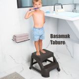 Porsima Ak-642 Basamaklı Tabure Merdiven Çocuk Taburesi Bitter